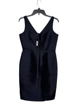 Talbots Women Sheath Dress Petites Exposed Seam Raw Silk Wool Square Neck 4P NWT - £31.13 GBP