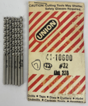 Lot of 7 x UNION #32 Jobber Length 3mm HS Drill Bit List 238- USA MADE - $19.79