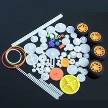 Bluemoona 78 pcs - Plastic Gear Pulley Belt Shaft Assortment for Robot Motor Wor - £5.12 GBP