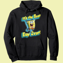 SpongeBob SquarePants It&#39;s the best day ever! Pullover Hoodie Unisex L New - £19.75 GBP