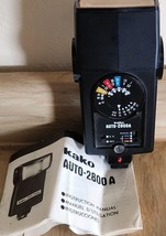Vintage Kako Auto 2800A Camera Flash With Manual See Pictures Works - £9.14 GBP