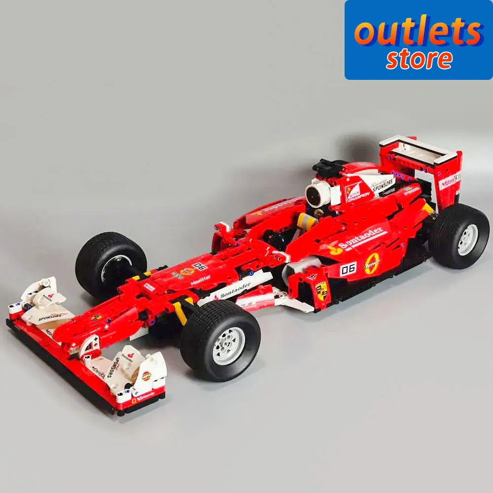 T5006 High Tech Formula One City Super Racing Car F1 with No Motor Moc Bricks - £70.67 GBP