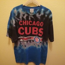 Chicago Cubs T-Shirt Size XL Short Sleeve Blue Tie-Dye MLB Baseball - £23.63 GBP