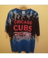 Chicago Cubs T-Shirt Size XL Short Sleeve Blue Tie-Dye MLB Baseball - £23.26 GBP