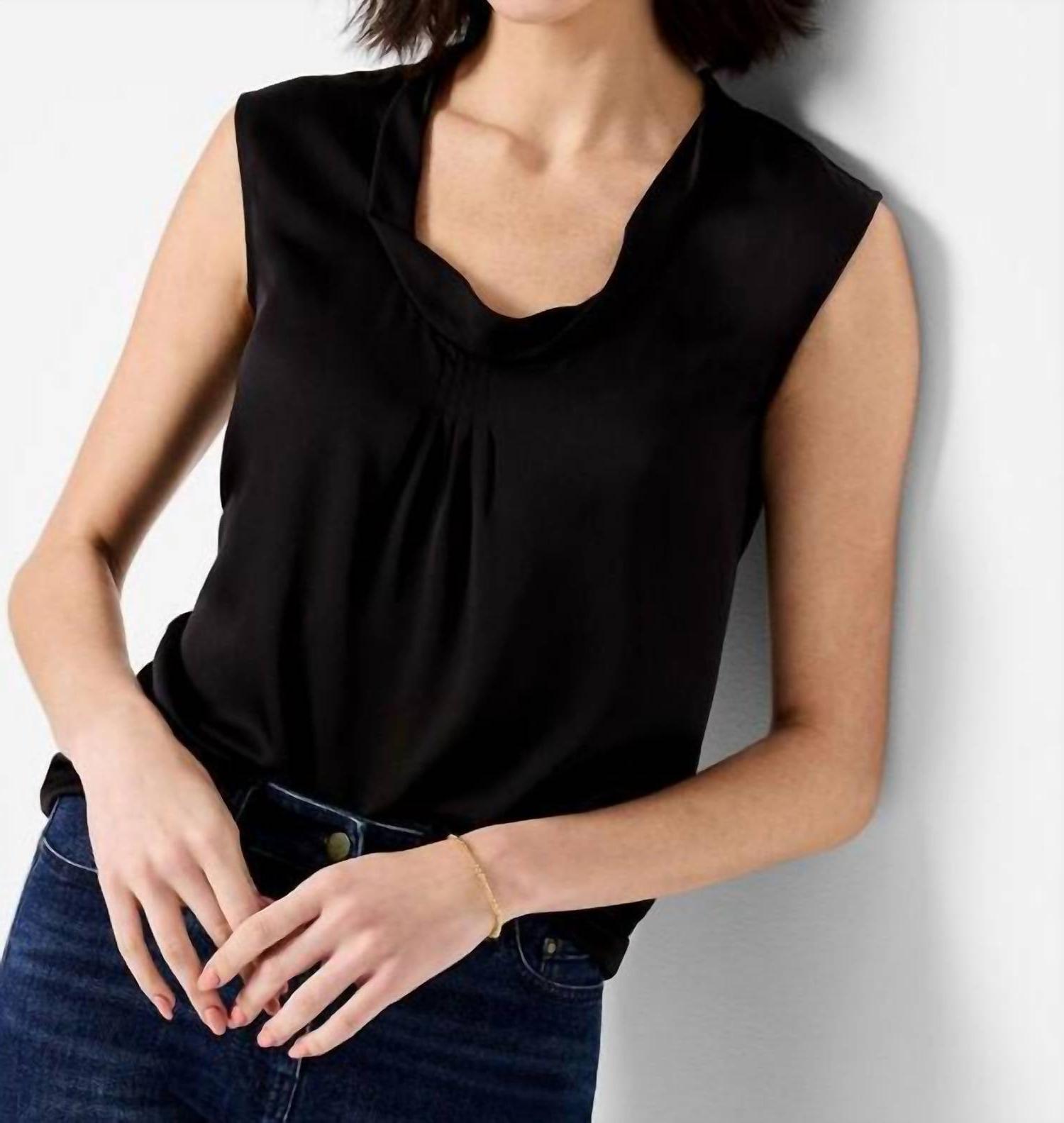 Nic + Zoe satin chiffon layer top size S - $63.36