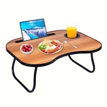 Bed Trays For Laptop - Lap Desk With Legs, Cup Holder, For Eating, Writi... - $23.77+