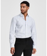 Hugo by Hugo Boss Men&#39;s Kenno Slim-Fit Vertical Blue Stripe Dress Shirt-16 - $1,164.34 MXN