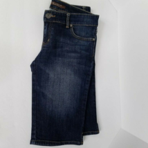 The Limited Jeans Adult 4 Capri Dark Wash Blue Denim Stretch Low Rise Wo... - £15.81 GBP