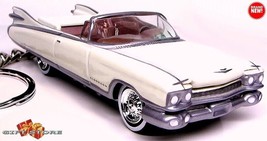 Rare Htf Key Chain 1959/60 White Cadillac Eldorado Convertible Custom Great Gift - £38.29 GBP