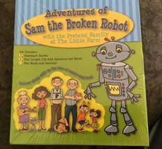 Adventures of Sam the Broken Robot, w/ Pretend Family &amp; Farm CD Book Homeschool - £10.31 GBP