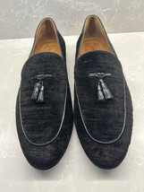 $1490 Tom Ford Textured Velvet Tassel Loafers Black US 10.5 D - $1,086.32 CAD