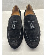 $1490 Tom Ford Textured Velvet Tassel Loafers Black US 10.5 D - $1,084.59 CAD