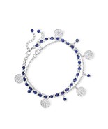 Ross-Simons Lapis Bead Jewelry Set: 2 Charm Anklets in 9 - £340.32 GBP