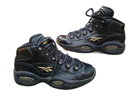 Reebok Question Mid Iverson New Years Eve 2012 Black /Gold Men’s 6 Women... - $913.35 MXN