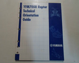 2006 Yamaha YFM700R Raptor Tecnico Orientamento Guida Manuale Fabbrica O... - $83.96