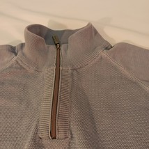 Bob Timberlake Mens Cotton Gray Sweatshirt 1/4 Zip Mock Neck Pullover Size XL image 4