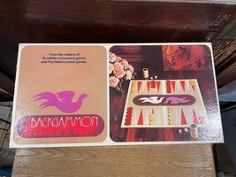 1975 Selchow and Righter Backgammon Board Game Complete Vintage Backgammon Box h - £15.45 GBP