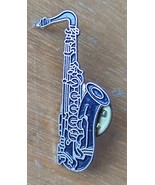 Lot of 5 Swiss vintage music related sax piano key Jazz pin brooch - $148.93 MXN