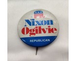 Vintage Nixon/Ogilvie Political Campaign 1.5&quot; Pinback Button - £6.97 GBP