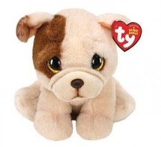 Ty Beanie Boo Houghie the Pug Plush Dog 6&quot; Stuffed Toy Puppy Cute Sad Ey... - $15.14