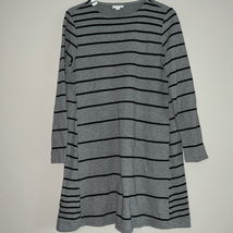 J. Jill striped long sleeve sweater pullover dress with pockets MP - £19.87 GBP