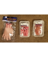 bloody butcher props Fake Meat department packages fingers brain fillets... - $27.16 CAD