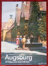 Original Poster Germany Augsburg Fuggerei Kids Fountain - £43.77 GBP