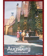 Original Poster Germany Augsburg Fuggerei Kids Fountain - £42.99 GBP