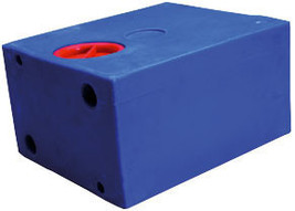 Boat marine Blue waste water tank of polyethylene rectangular 78l 700x40... - £181.84 GBP