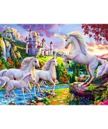 DIY Fantastic White Unicorns Diamond Painting Kit Home Decor Gift 8&quot;x10&quot; - £5.92 GBP