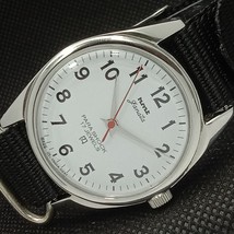 Genuine Vintage Hmt Janata Winding Indian Mens White Watch 533a-a279226-6 - £15.76 GBP