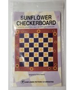 Sunflower Pattern Cooperative 88&quot; x 88&quot; Sunflower Checkerboard Quilt Pat... - £9.33 GBP