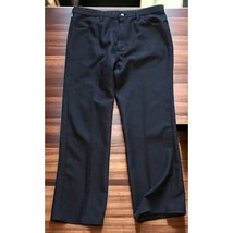 Wrangler Wrancher Mens Dress Pants 82BK 100% Polyester 38X30 Black Slacks - $21.89