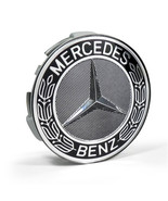 4x Mercedes Benz Alloy Wheel Centre Caps Black 75mm - $18.99