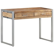  Desk Rough Natural Mango Wood and Grey Iron Rough Mango Wood and Iron - $5,477.51 MXN