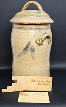 Vintage Brickworks Art Pottery Lidded Ceramic Container Anne Armstrong Canada - £85.14 GBP