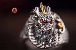 feng shui dragon ring. Hallmarked 925 silver. adjustable size - £111.11 GBP