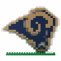 Los Angeles Rams Nfl 3D Brxlz Team Logo Puzzle Consruction Block Set Toy - £13.45 GBP