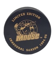 Minnesota Moose Inaugural Season Souvenir Hockey Puck 1994-95 Hardee&#39;s IHL - £11.02 GBP