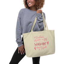 Distance Means So Little When Someone Means So Much Large organic tote bag - £19.23 GBP