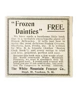Frozen Dainties 1897 Advertisement Victorian White Mountain Freezer Co A... - $181.97 MXN