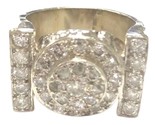 Diamond Men&#39;s Cluster ring 14kt White Gold 402451 - £1,810.83 GBP