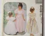 McCall&#39;s 6439 Size CD 2 3 4 Girls Dresses With Attached Petticoat Uncut - £5.51 GBP