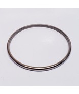 Vintage Monet Silver Tone Solid Cuff Bracelet - Size Large - $154.04 MXN