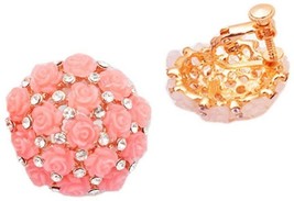 Latigerf Gold Plated Big Flower Screw Back Non-Pierced Clip on Earring Clips - £47.07 GBP