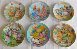 Set of 6 Avon Easter Bunny 5" Collector Plates 1991 1992 1993 1994 1995 1996 - $25.00