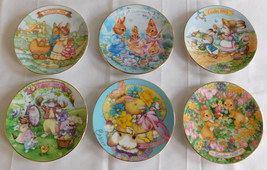 Set of 6 Avon Easter Bunny 5&quot; Collector Plates 1991 1992 1993 1994 1995 ... - £19.59 GBP