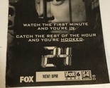 24 Twenty Four Tv Guide Print Ad Kiefer Sutherland TPA17 - £4.67 GBP