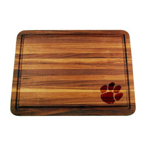 Clemson Tigers NCAA Acacia Cutting &amp; Serving Board Etched Logo 11.75 x 1... - £53.64 GBP