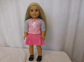 American Girl Doll Year 2014 Julie Albright 18&quot; Blonde long Hair Brown Eyes  - £51.45 GBP